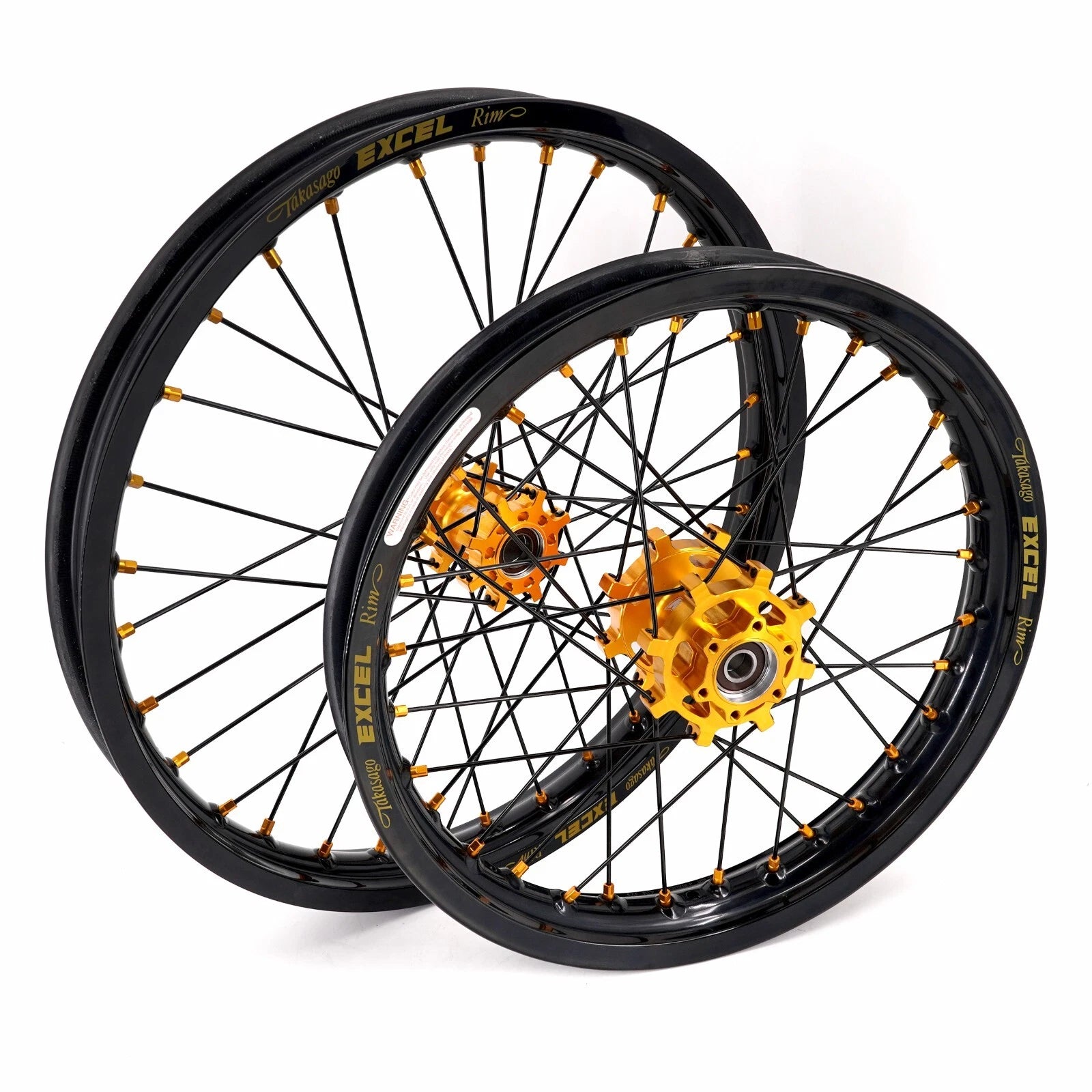 EXCEL RIMS SUR RON WHEEL SET 19/16 BLACK/GOLD