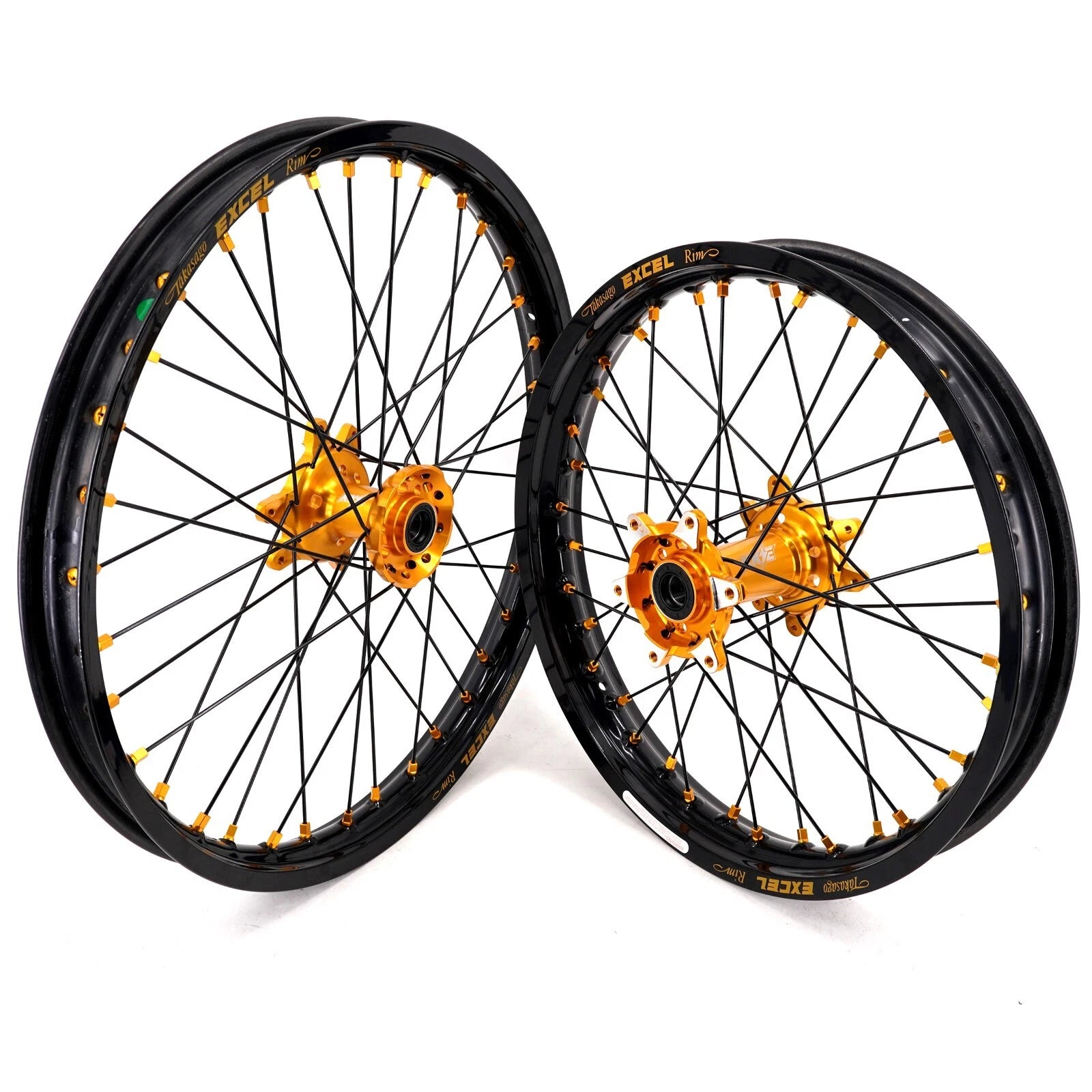 EXCEL RIMS  ULTRA BEE WHEEL SET 21/18 BLACK/GOLD