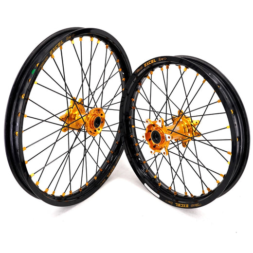 EXCEL RIMS  ULTRA BEE WHEEL SET 21/18 BLACK/GOLD