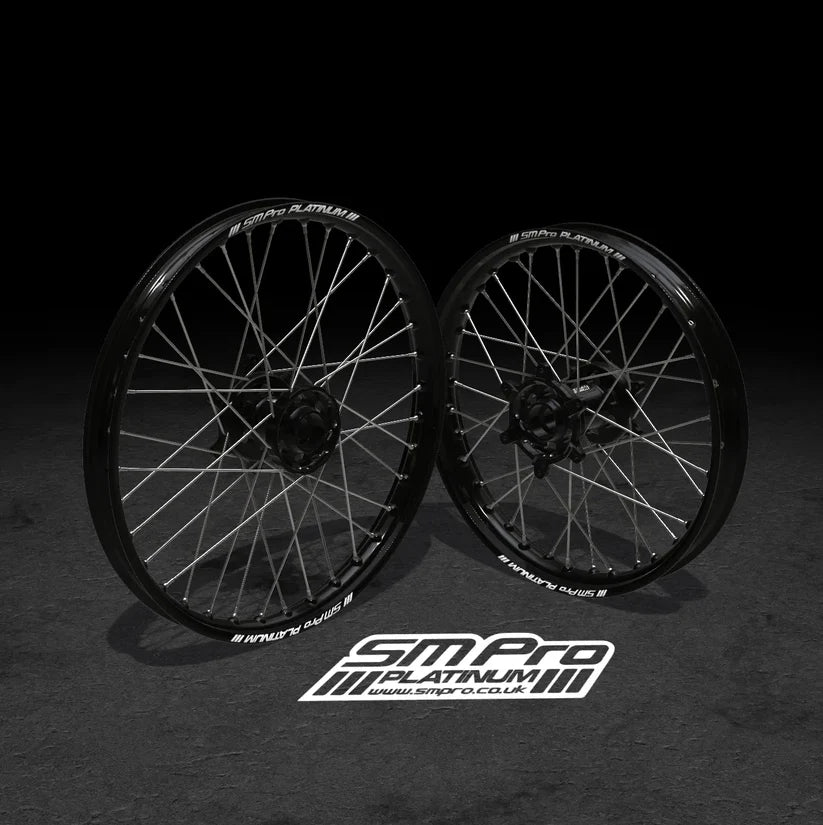 SM PRO SUR RON WHEEL SET 19/19" STANDARD BLACK/STEEL/STEEL COMBO
